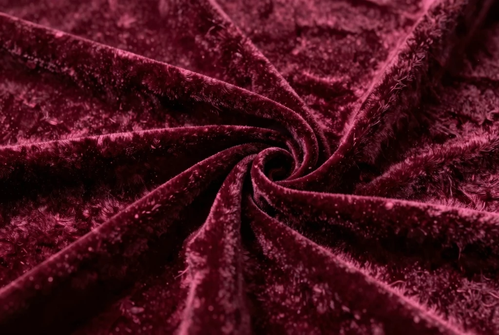 Velvet upholstery fabric